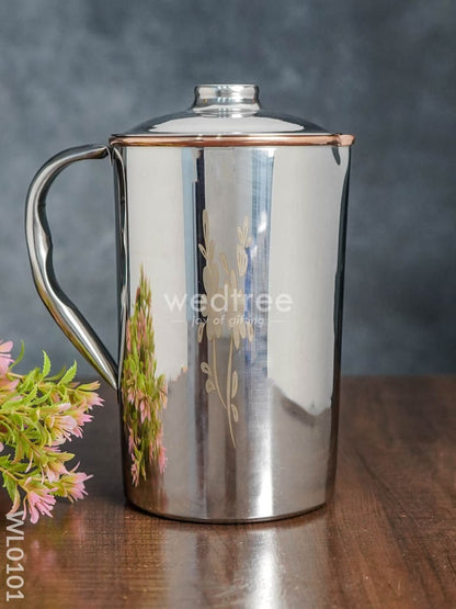 Copper with Stainless Steel Jug Set Plain - WL0101