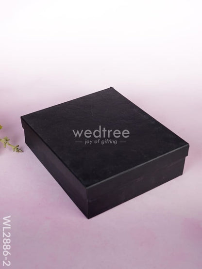 Corporate Gift - Flask & Diary with Pen Set - Black - WL2886-2