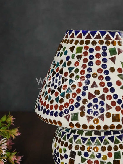 Cracked Mosaic Glass Table Lamp - 9 inch - WL0412