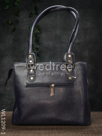 Croc-texture Leather Handbag - WL1209