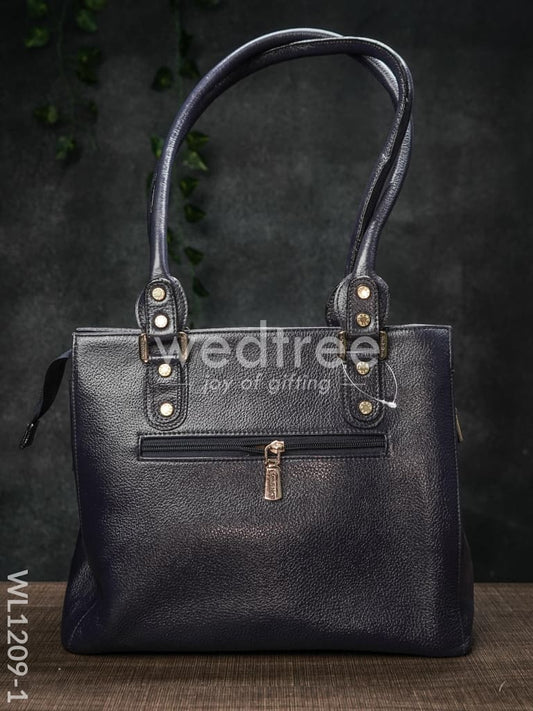 Croc-texture Leather Handbag - WL1209