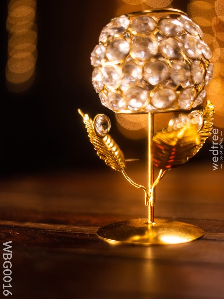 Crystal T Light Holder (Small) - Wbg0016 Candles