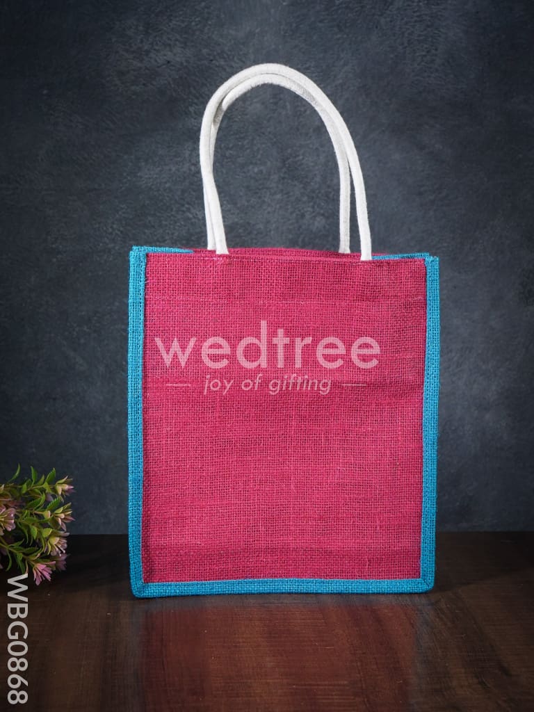 Customizable Baby Shower Jute Bag - 10 inch - WBG0868