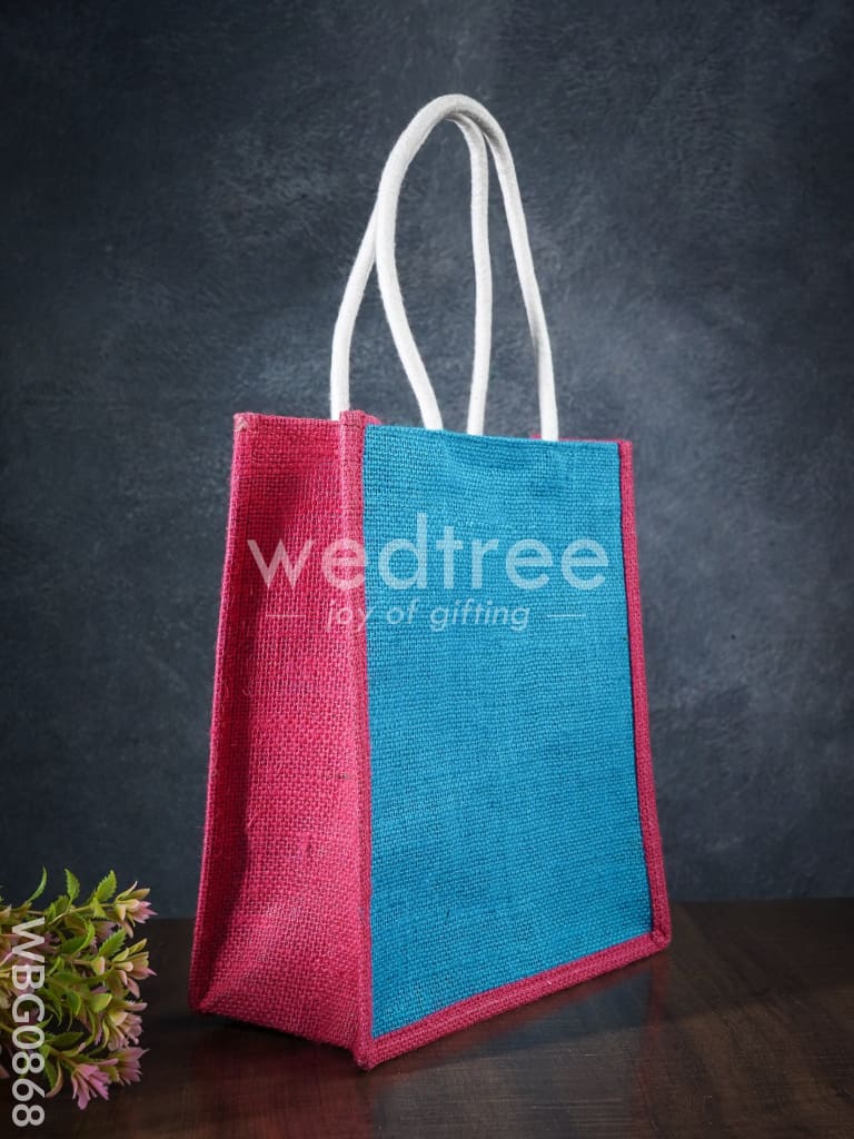 Customizable Baby Shower Jute Bag - 10 inch - WBG0868