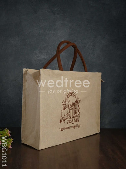 Customizable Printed Juco Bag - House Warming Ceremony - WBG1011