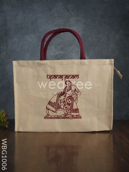 Customizable Printed Juco Bag - Upanayanam - WBG1006