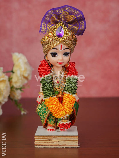 Cute Krishna Doll - 8 inch - WL3336