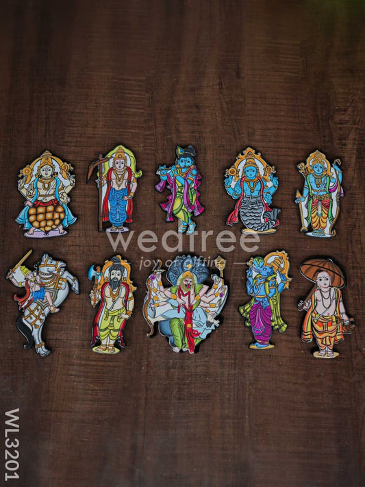Dasavatharam Fridge Magnet Set - WL3201