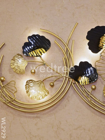 Décor Wall Hanging - Ginkgo Leaves in Ring - WL2929