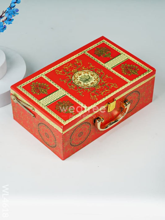 Decorative 2 Jar Dry Fruit Box - WL4618