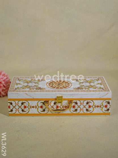 Decorative 3 Jar Dry Fruit Box - WL3629