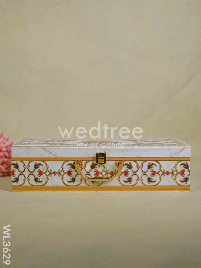 Decorative 3 Jar Dry Fruit Box - WL3629