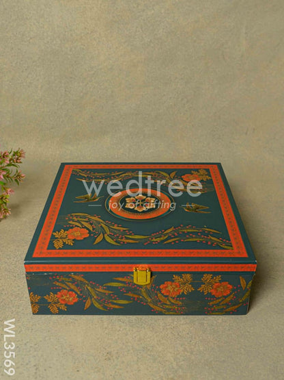 Decorative 4 Jar Dry Fruit Box - WL3569
