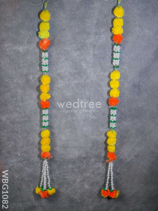 Decorative Artificial Marigold Thoran - Set of 2 - WBG1082