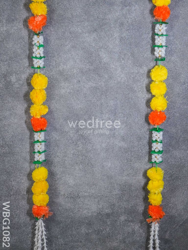 Decorative Artificial Marigold Thoran - Set of 2 - WBG1082