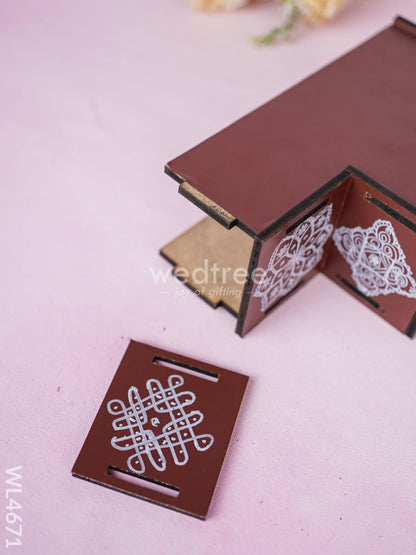 Decorative Dismantible 3 Step Golu Padi - Set of 2 - WL4671