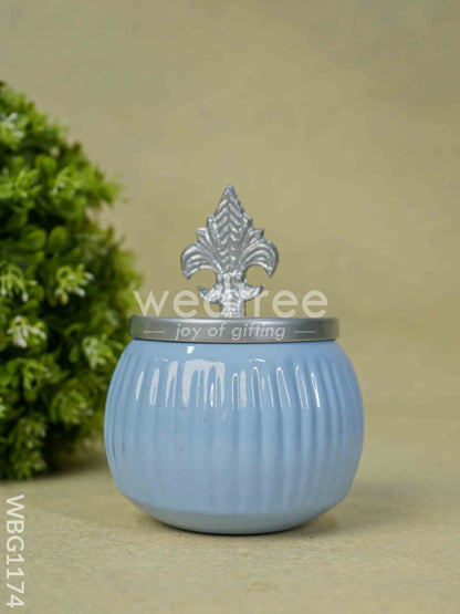 Decorative Dry fruit Jar with Lid - WBG1174