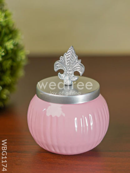Decorative Dry fruit Jar with Lid - WBG1174