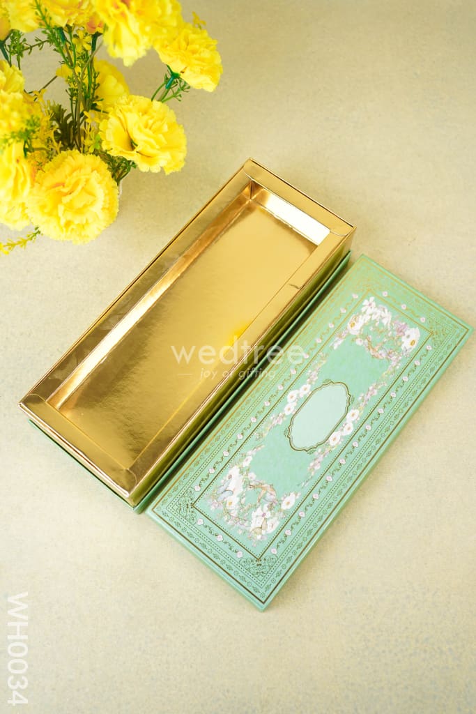 Decorative Floral Box - Green - WH0034