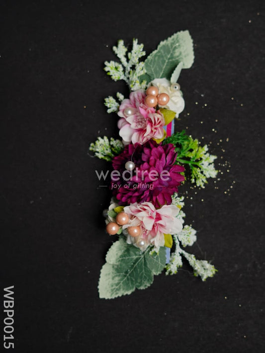 Decorative Flowers with Leaf & Beads - WBP0015