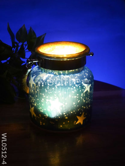 Decorative Glass Jar T-Light Holder - WL0512
