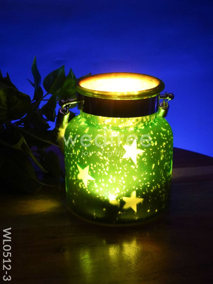 Decorative Glass Jar T-Light Holder - WL0512