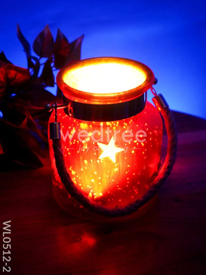 Decorative Glass Jar T-Light Holder - WL0512