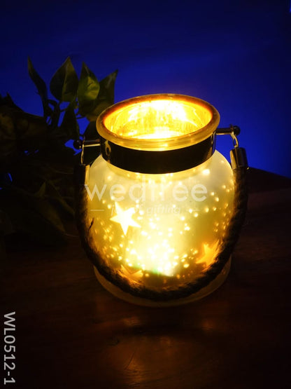 Decorative Glass Jar T-Light Holder - WL0512