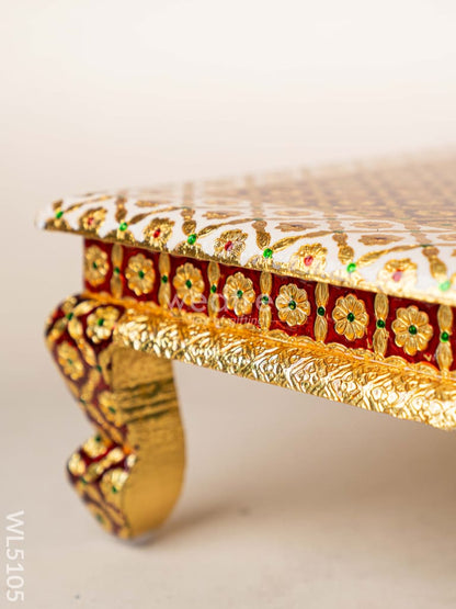 Decorative Meenakari Bajot - 16 x 16 inch - Red - WL5105