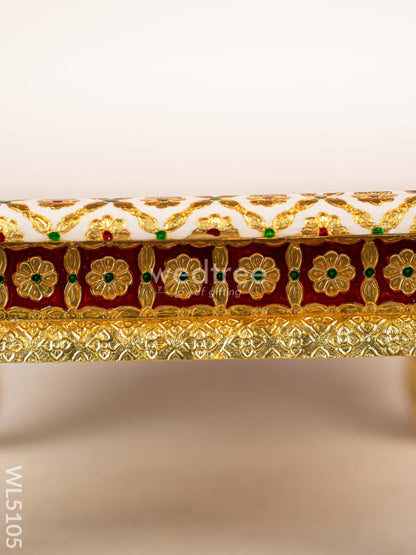 Decorative Meenakari Bajot - 16 x 16 inch - Red - WL5105
