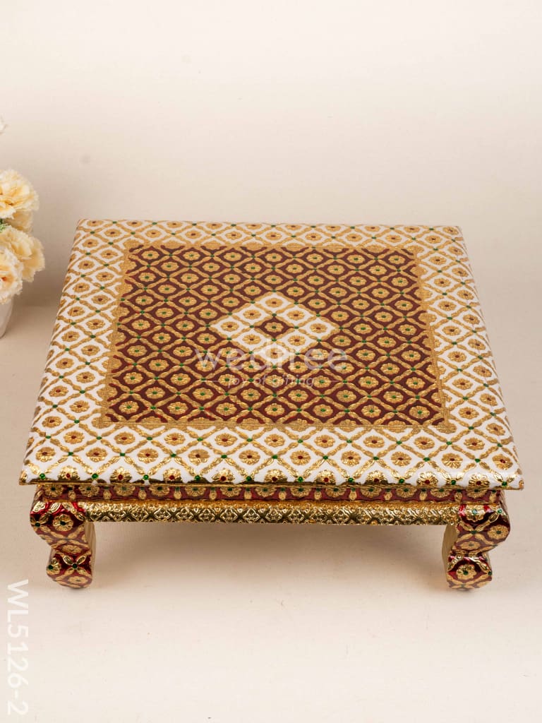 Decorative Meenakari Bajot - 18 x 18 inch - Red - WL5126-2