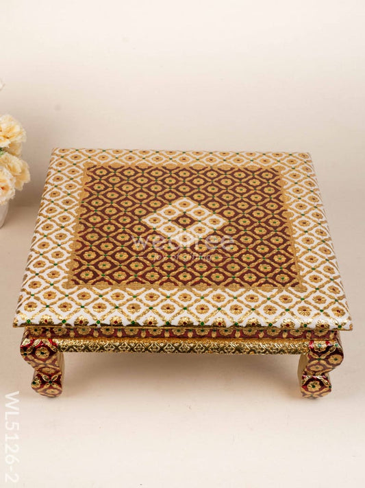 Decorative Meenakari Bajot - 18 x 18 inch - Red - WL5126-2