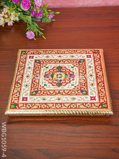 Decorative Meenakari Manai - 11.5 inch - WBG1059-4