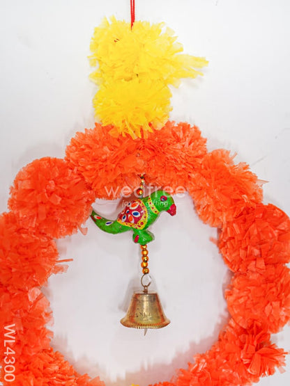 Decorative Round Thoran with Bell - Set of 6 - WL4300