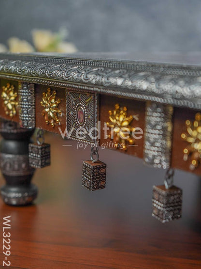 Decorative Silver Oxidized Bajot - WL3229-2