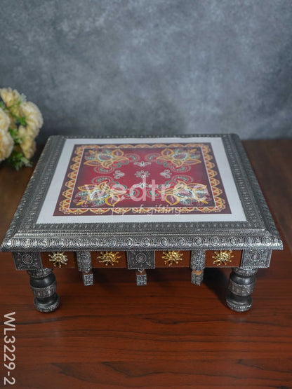 Decorative Silver Oxidized Bajot - WL3229-2