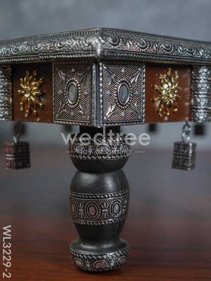 Decorative Silver Oxidized Bajot - WL3229-2