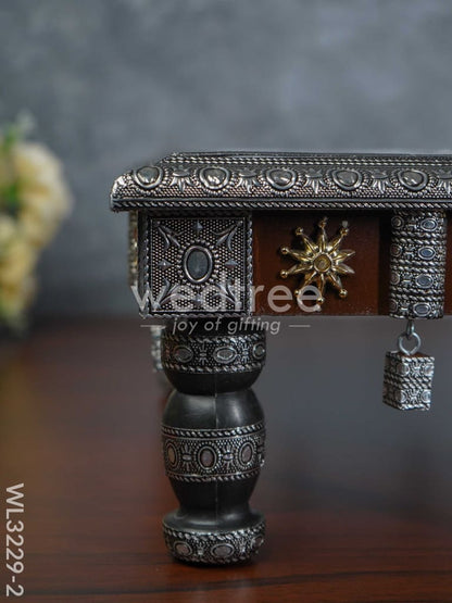 Decorative Silver Oxidized Bajot - WL3229-2