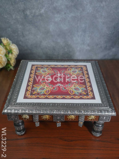 Decorative Silver Oxidized Bajot - WL3229-2