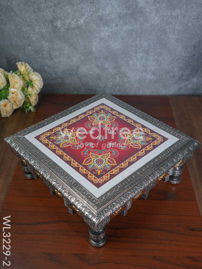 Decorative Silver Oxidized Bajot - WL3229-2