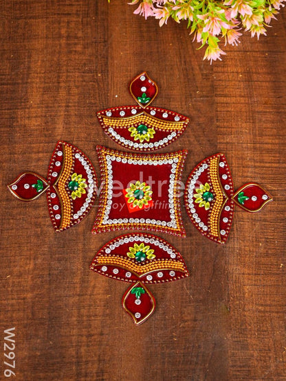 Designer Rangoli Mixed Design - W2976