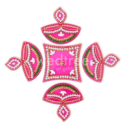 Designer Rangoli Mixed Design - W2976