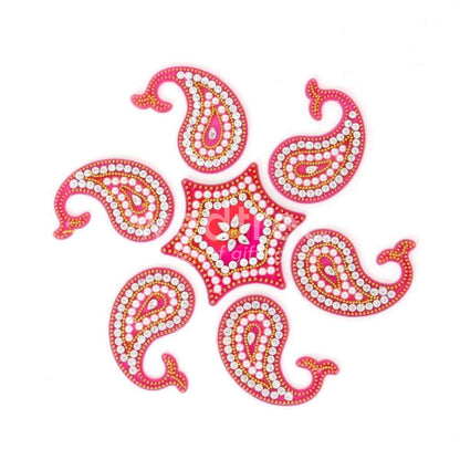 Designer Rangoli Mixed Design - W2976