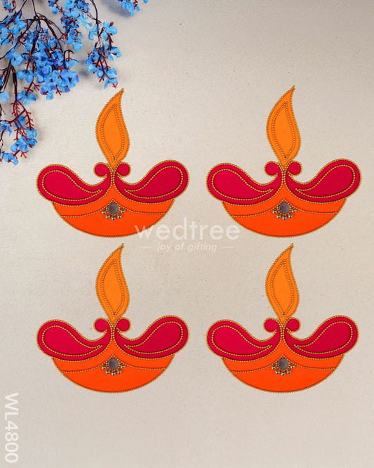 Designer Rangoli - Set of 4 - WL4800