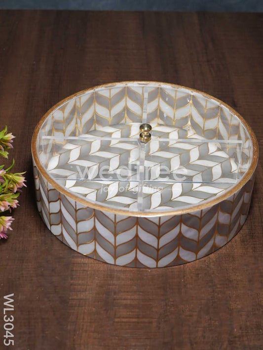 Digital Printed Dry Fruit Box with Transparent Lid - WL3045