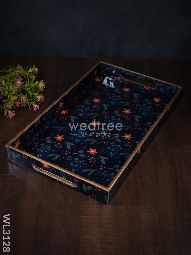 Digital Printed Floral Tray - Set of 3 - WL3128