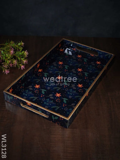 Digital Printed Floral Tray - Set of 3 - WL3128