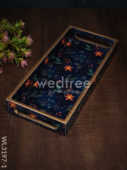 Digital Printed Floral Tray - WL3197