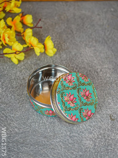 Digital Printed Lotus Poori Box - 4 inch - WBG1375