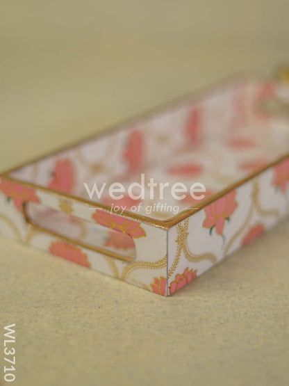 Digital Printed Lotus Tray - 11 x 5 - WL3710